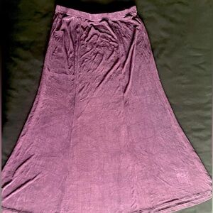 Women’s purple petite purple midi skirt